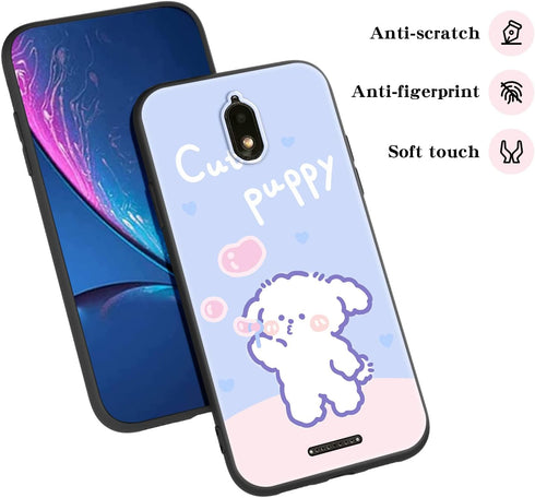 for Hot Pepper Serrano 3 Phone Case, for Hot Pepper Serrano 3 (A95B/A95C/A95J) Cover Fun Cute Dog Design Cartoon Animal Style with Lanyard Slim So...