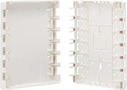 Tripp Lite 12-Port Surface-Mount Box for Keystone Jacks, Additional Breakout Pieces for Wide Compatibility, Mounting Screws Included, TAA Complian...