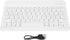 Sanpyl Keyboard, 10in Ultra Thin Bluetooth French AZERT Keyboard Scissor Slim Waterproof Multifunctional Keyboard for Tablet Phone Computer(White)...