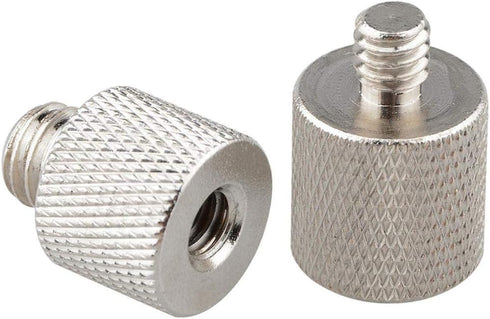 CAMVATE 1/4" Female to 3/8" Male & 3/8"-16 Female to 1/4"-20 Male Screw Adapter for Tripod and Camera and Qr Plate/Adapter Brass - 0910...
