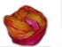 100% Recycled and Hand-Dyed Silk Roving Worsted Yarn, Luxurious & Soft Silk Roving | Ideal for Knitting, Crocheting, Crafting | Smooth Texture & f...