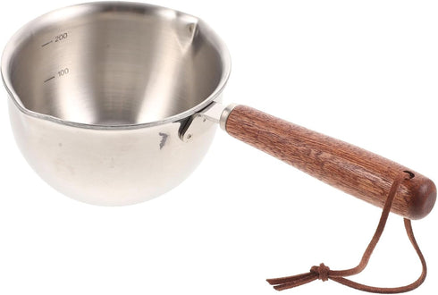 Small Stainless Steel Pot for Sauce Camping Pot Mini Saucepan Grill Basting Pot Milk Sauce Pot Barbecue Pot Multipurpose Sauce Pan Chai Pot Induct...