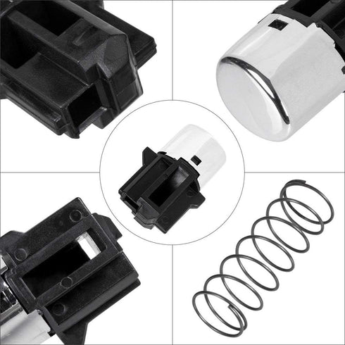 Premium Replacement OEM Quality Shift Knob Shifter Button Handle Repair Kit with Spring Fits Honda Accord 2003 2004 2005 2006 with Automatic Trans...