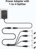ANNKE Security Power Adapter Supply AC to DC 12V2A and 1-to-4 Splitter Power Cord for CCTV Surveillance Camera DVR System...