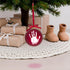 Tiny Ideas Christmas Baby's Handprint Ball Ornament, Included Paint for Baby's Print, Newborrn Holiday Keepsake Gift, DIY Classic Christmas Tree O...