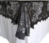 Halloween Tablecloth - Gothic Black Lace Spider Web Table Cover for Halloween Masquerade, Dinner Party, Scary Movie Nights Table Decorations - 53x...