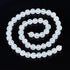 CHGCRAFT 8mm 49Pcs Natural Selenite Beads Stands Round Loose Beads Necklace Bead Loop for Jewelry Making, 1Strand 15.7inch, White...