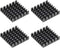 uxcell 5x25x25mm Black Aluminum Heatsink Thermal Adhesive Pad Cooler for Cooling 3D Printers 4Pcs...