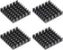uxcell 5x25x25mm Black Aluminum Heatsink Thermal Adhesive Pad Cooler for Cooling 3D Printers 4Pcs...