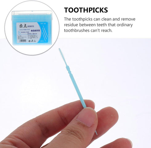 1060Pcs Double-Head Toothpicks, Disposable Plastic Toothpicks for Teeth Cleaning, Interdental Oral Care DentalPicks...