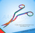 Rainbow Color Machine Embroidery Scissors 6" Large Double Curved Scissors - Stainless Steel Embroidery Supplies...