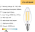LED Light Bulbs E14 Base Warm White 2700K 60W Dimmable European Light Bulbs for Turkish Lamp, E14 Bulb 6W LED Candle Bulb, 6 Pack...