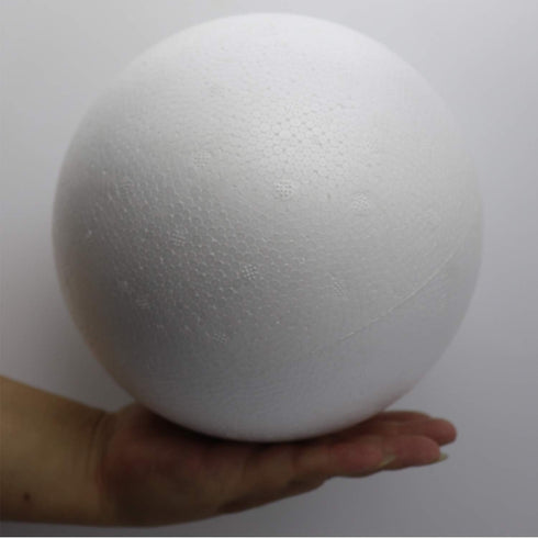 FFchuanhe 2 Pcs Craft Foam Balls 8 Inch, Polystyrene Smooth Round Balls, for Arts and Crafts Supplies School Project, Wedding, Holiday Party. Whit...