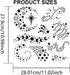 9 Styles Magic Stars and Moon Phases Stencil 11.8×11.8inch Magic Theme Template with Paint Brush Dreamy Dazzling Twinkle Stars Moon Drawing Stenci...