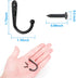 25 Pcs Black Wall Mounted Coat Hooks, Hanger Hook with 50 Pieces Screws for Hanging Hat, Towel, Key, Robe, Coats, Scarf, Bag, Cap, Coffee Cup, Mug...
