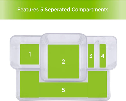 Kenney Bathroom Countertop Hair Care Center Organizer, Clear...