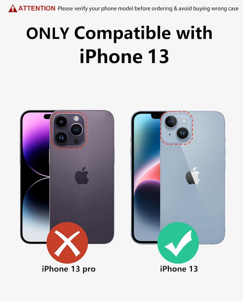 SOiOS for iPhone 13 iPhone14 Case with stand: iPhone 13 iPhone14 Cover with Kickstand | Shockproof Military Grade Protective Cell Phone Case | TPU...