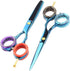 12 Pcs Barber Hair Shears Scissors Finger Rings Grips Inserts Grooming Shear Thumb Insert for Pet Shears...