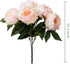 Artificial Peony Silk Flowers Bouquet Home Wedding Decoration, 1 Pack, 5 Heads(Pink)...