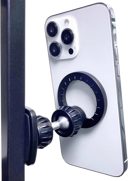 Gym Magnetic Phone Holder Mount for MagSafe, Dual Magnetic Phone Holder for Gym Attach to Metal Surface, Gym Phone Holder Compatible with iPhone 1...