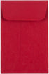 LUXPaper #4 Coin Envelopes | Peel & Press | 3'' x 4 1/2'' | Ruby Red | 80lb. Text | 50 Qty...
