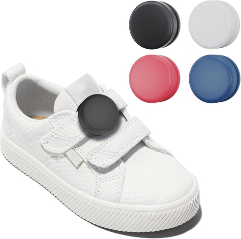 4 Pack AirTag Holder for Kids Shoelaces, Hidden Silicone Air Tag Case Holder for Children Shoes Shoestring (Black, White, Pink, Dark Blue)......