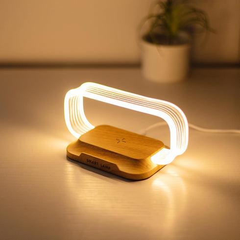 Small Nightstand Lamp with Wireless Charger,Cute Bedside Lamp for Bedroom,Small Table Lamp with Phone Charger,Mini Night Light for Boys Girls,Tiny...