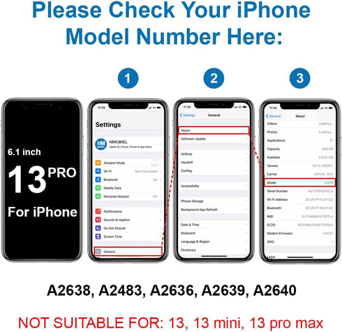 MMOBIEL Earpiece Speaker Compatible with iPhone 13 Pro - 6.1 inch - 2021 - Earspeaker/Ear Piece Replacement - Incl. Proximity Sensor and Screwdriv...