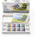 Winsor & Newton Cotman Watercolor Paint Set, 8 Half Pan, Landscape Colors w/ Brush...
