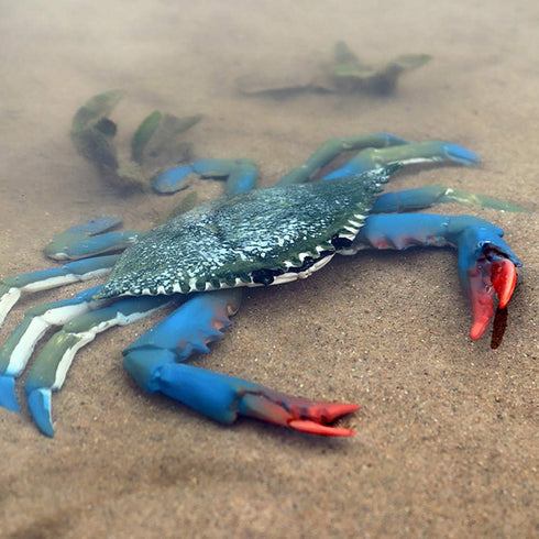 Realistic Crab Marine Animal Model Toys, 2 Pcs Simulated Sea Life Animals Figurine Collection Sea Creature Science Educational Props Toys...