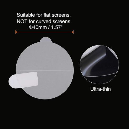 5pcs Watch Glass Screen Protectors 40mm HD High Definition Anti-Scratch Waterproof TPU Universal Round Smartwatch Screen Protective Film Protector...