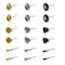 18Pcs Wire Brushes Set,Steel Wire Wheels Pen Brushes Set Kit Accessories for Rotary Tool-1/8"(3mm) Shank (18)...