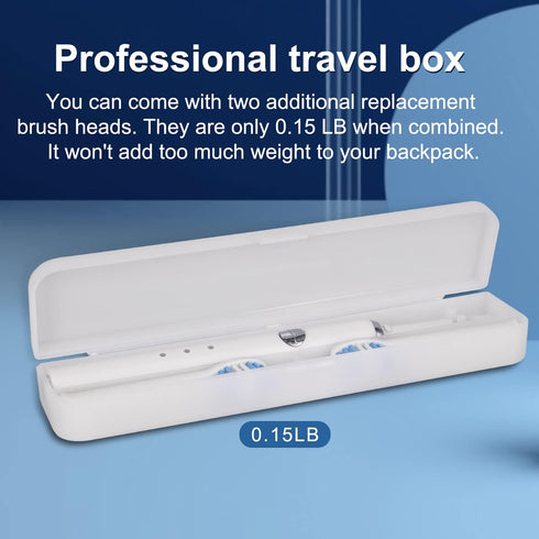 electric toothbrush, with 8 replacement brush heads and 1 travel box,sonic toothbrush for Adults and Kids,Portable rechargeable toothbrush for tra...