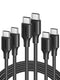 UGREEN 60W 3-Pack USB C to USB C Cable, Type C Fast Charging Cable Compatible with iPhone 15/15 Plus/15 Pro, MacBook Pro 2022, Samsung Galaxy S24/...