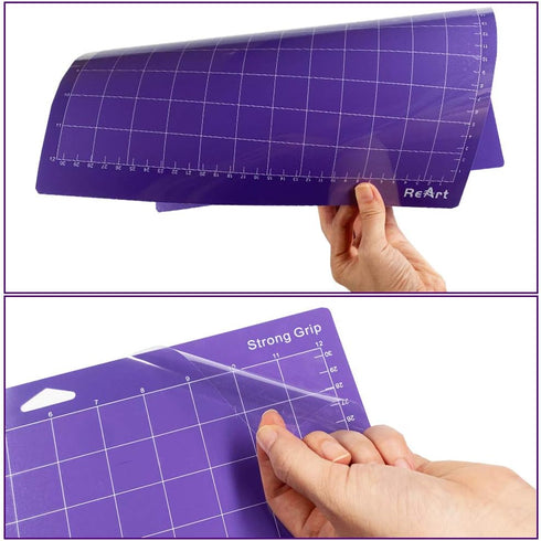 ReArt Cutting Mat for Silhouette Cameo 3 Packs 12” x 12” - Strong Grip Adhesive Cutting Mat Replacement Set Mats Vinyl Craft...
