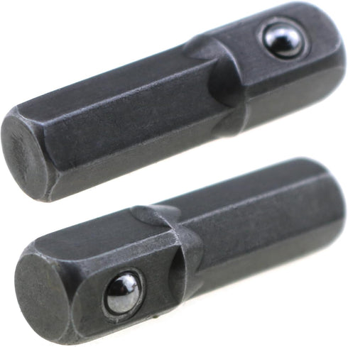10PCS Power Tool Replacement Part 1/4 Inch Hex Shank to Square Impact Socket Adapter Suitable for Drill Driver Socket Driver Electric and Pneumati...