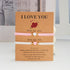 COLORFUL BLING 2Pcs Love Heart Bracelet Adjustable Thread String Protection Long Distance Matching Bracelet for His and Her Couples Friendships Re...