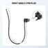 Oyviny 10PCS Truck Trailer 2 Wire Pigtail Harness 10" Long, Right Angle 2 Pin Trailer Light Connector Fits with 2" and 2.5" Side Marker/Clearance ...