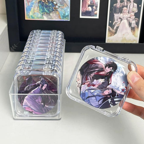 15PCS Press On Nail Packaging Boxes with Big Storage Containers Boxes Hinged Lid and Rectangle for Bracelet Making DIY Jewelry Badge Craft Nail St...