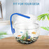 Mini Fish,Classic Drum Fish Bowl Transparent Plastic Round Bowl Aquarium 360° View of Aquarium Centerpiece or Terrarium(Mini)...