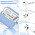 for AirPod Pro Case Cover, Military Grade Anti-Fall Soft Silicone Shock-Absorbing Protective AirPod Pro 2nd/1st Generation Case with Keychain and ...