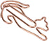 20Pcs Cute Cat Shaped Paper Clips, Metal Animal Shaped Clips, Rose Gold Paperclips for Office, Paper, and Memo...