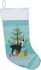 Caroline's Treasures BB9285CS Llama Q' Ara Christmas Christmas Stocking, Teal Fireplace Hanging Stockings Christmas Season Party Decor Family Holi...