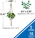 Schoolgirl Style Simply Boho Bulletin Board Set—Home Sweet Classroom Macrame Header, Leaf Border Trims, Hanging Planters, Assorted Leaves, Hexagon...