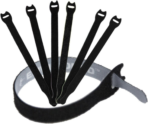 Reusable Cable Ties 1/2" x 8" for Cable Management and Organizing Cords - 60 Pack (Black)...