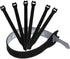 Reusable Cable Ties 1/2" x 8" for Cable Management and Organizing Cords - 60 Pack (Black)...
