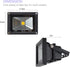 GLW® 10w 12v Ac or Dc Warm White Led Flood Light Waterproof Outdoor Lights 750lm 80w Halogen Bulb Equivalent Black Case...