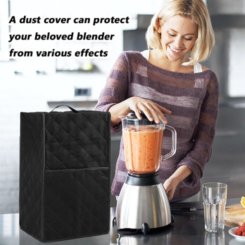 CALIDAKA Kitchen Blender Dust Cover, Blender Covers Compatible with Most Blender, with 2 Hooks, Polyester Dust Proof Stain Resistant Blender Cover...