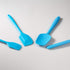 4 Piece Silicone Spatula Set, Flexible Heat Resistant Non-scratch Baking Cooking Rubber Spatulas with Stainless Steel Core, Blue...