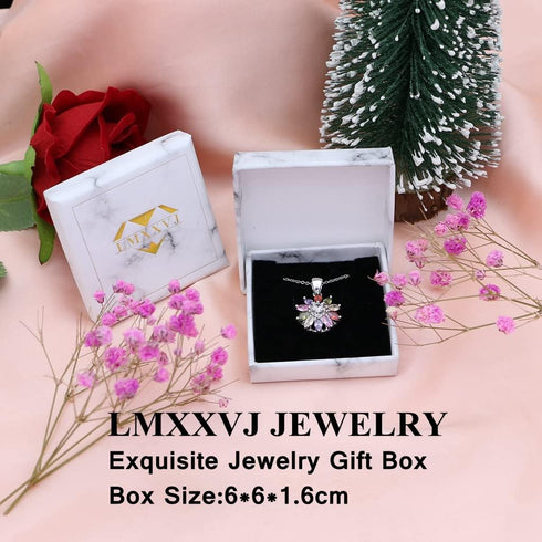 LMXXVJ Necklace Pendant for Women,Teardrop Necklace Birthstone Necklace Pendant Jewelry Anniversary/Birthday Gift for Mom Wife Friend,18" + 2"...